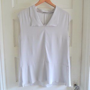MM. LaFleur Light Gray Mist Huston 2.0 Sleeveless Blouse M